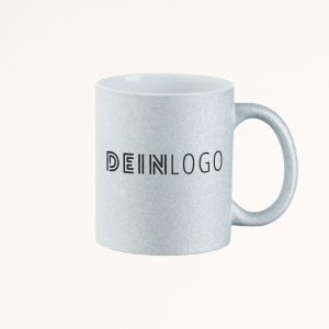 Tasse Glitzer mit Logo bedrucken