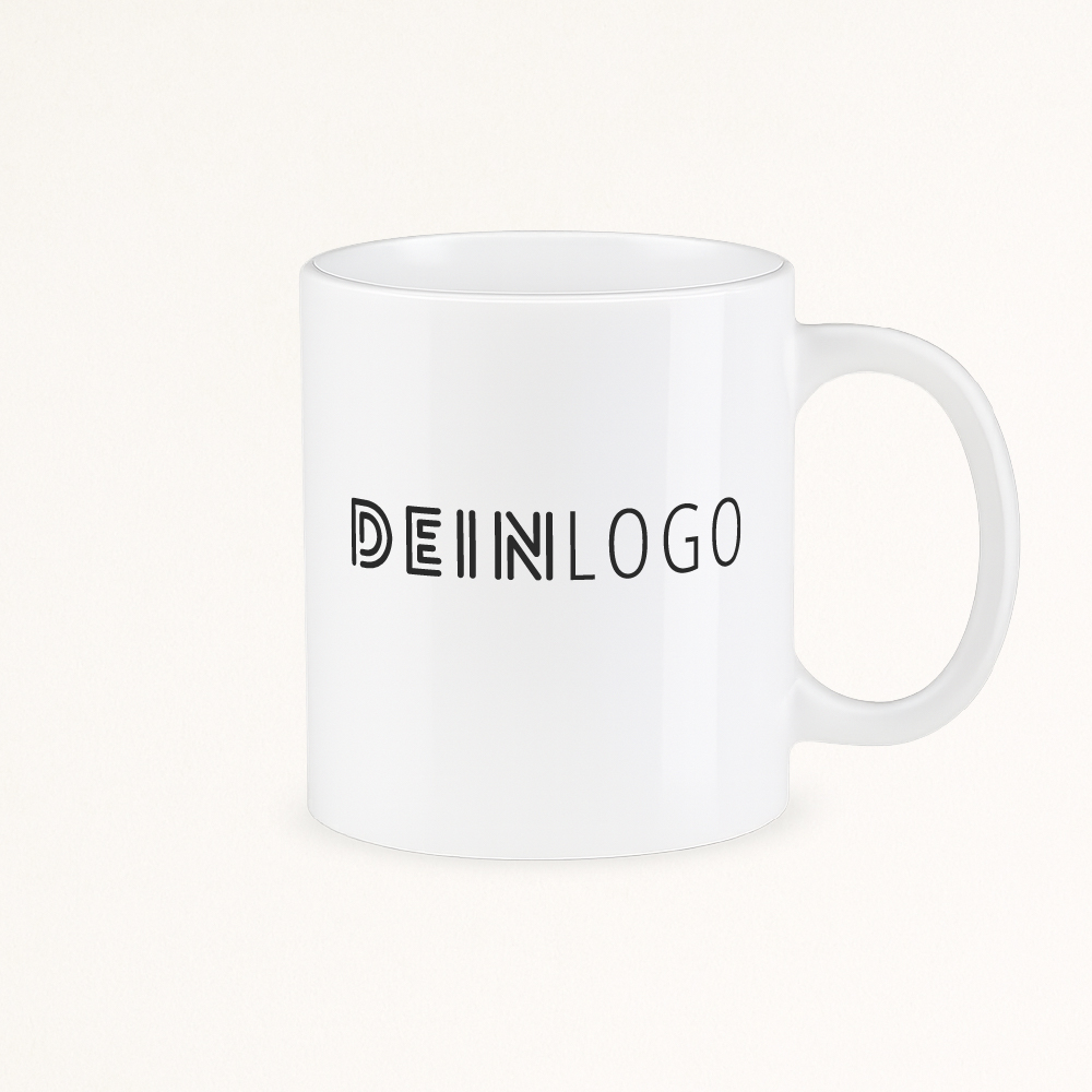 Tasse Herzhenkel mit Logo bedrucken