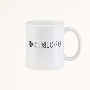 Tasse weiß mit Logo bedrucken