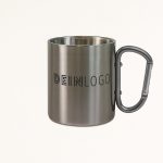 Karabiner Edelstahlbecher mit Logo bedrucken Tasse
