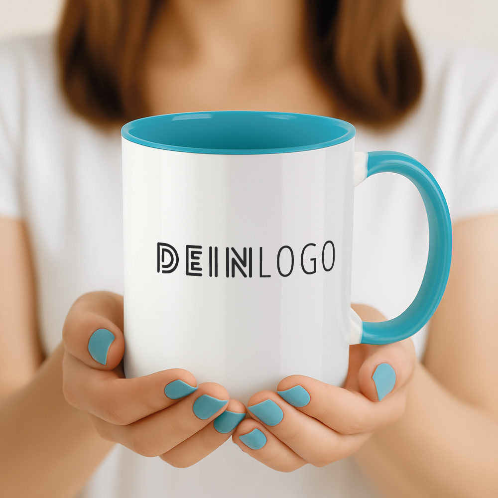 Tasse Zweifarbig mit deinem Logo bedrucken