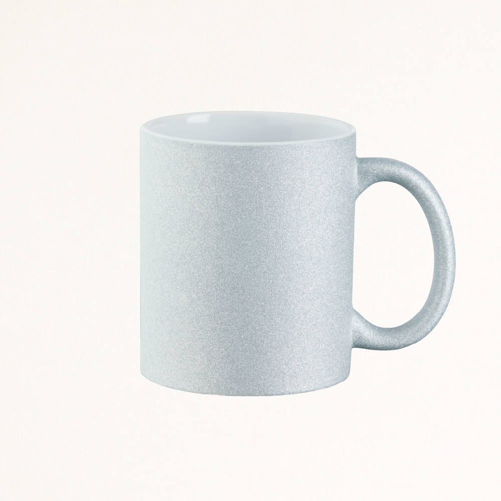 Tasse Glitzer mit Logo bedrucken
