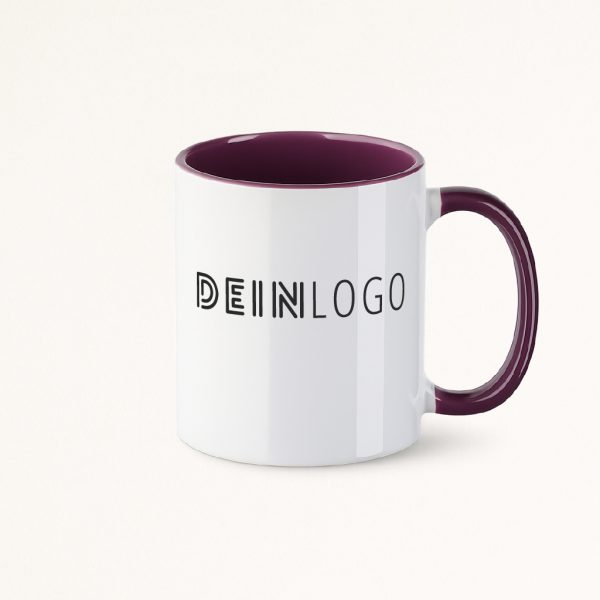 Tasse Zweifarbig mit Logo bedrucken
