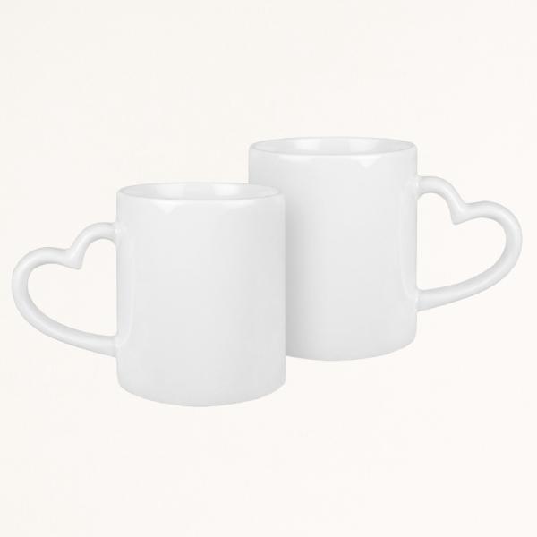 Tasse Herzhenkel mit Logo bedrucken