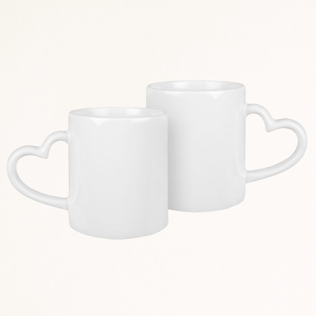 Tasse Herzhenkel mit Logo bedrucken
