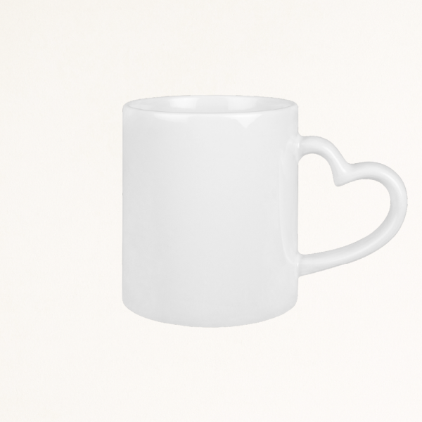 Tasse Herzhenkel mit Logo bedrucken