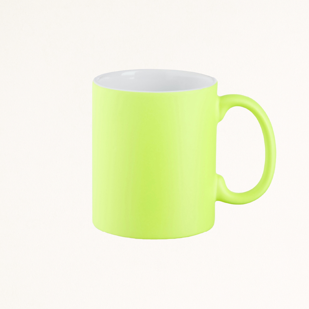 Tasse Neon mit Logo bedrucken