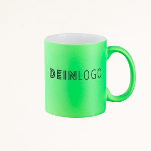 Tasse Neon mit Logo bedrucken