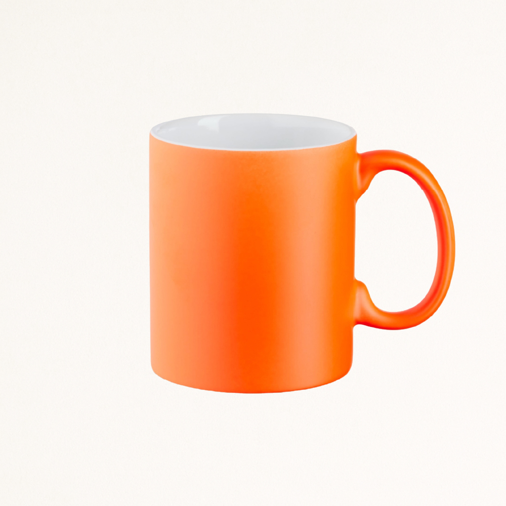 Tasse Neon mit Logo bedrucken