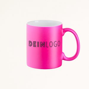 Tasse Neon mit Logo bedrucken