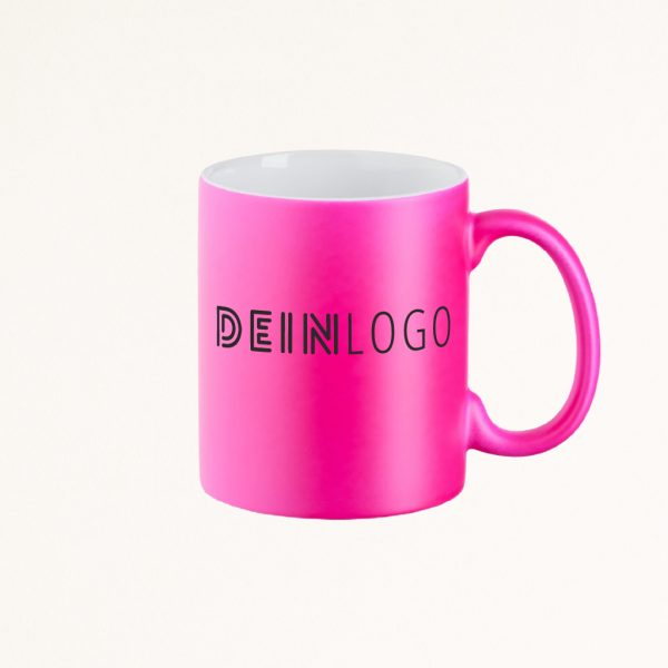 Tasse Neon mit Logo bedrucken