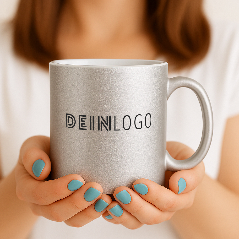 Tasse Metallic mit Logo bedrucken