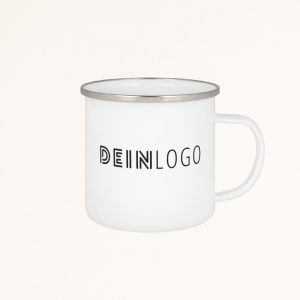 Emaille Becher mit Logo bedrucken