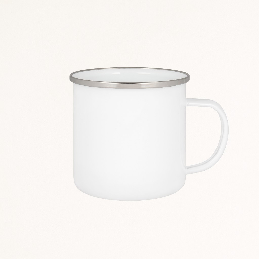 Emaille Becher mit Logo bedrucken